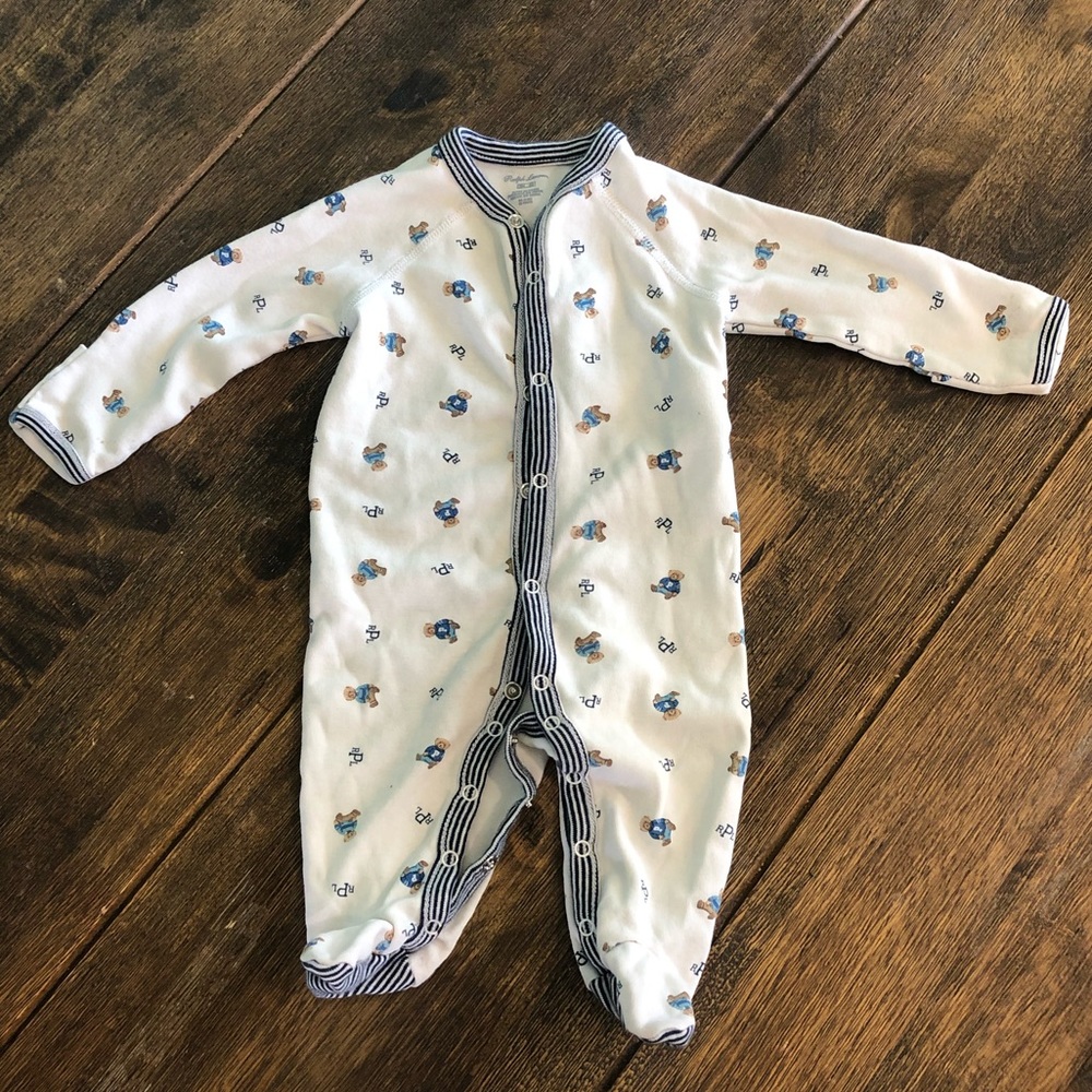 Ralph Lauren Polo Bear Onesie